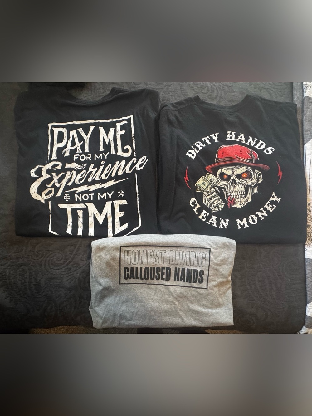 3 Men’s Shirts Grunt Style, Troll Company, Dirty Hands 2XL XXL